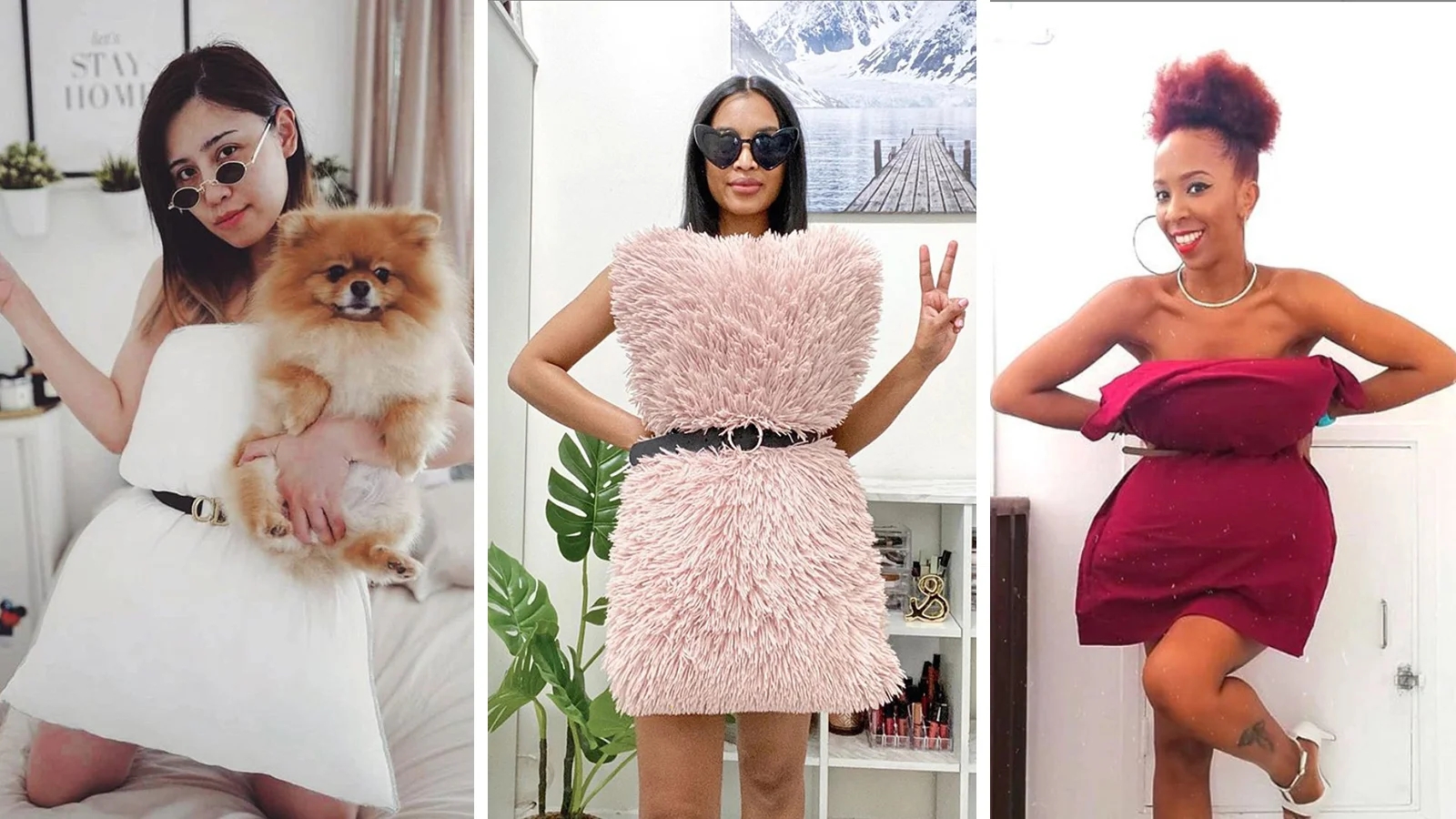 vietnamese and world fashionistas swing social media with pillow challenge quarantined trend